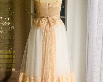 PreOrder Handmade ROMANCE Hochzeitskleid Boho romantisches Dessous Tüll Spitze Gelegenheit Kleid