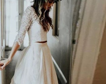 PreOrder Handmade Woods Nymph Calliste Bride wedding skirt boho beach romantic lace puffy bridal skirt