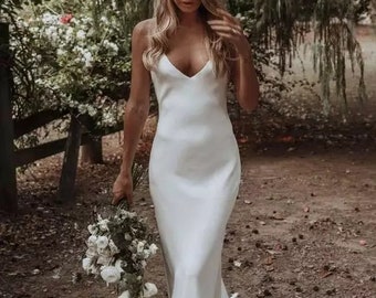 silk elegant wedding dresses