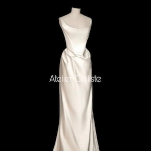 MARILYN wedding dress, high quality dress, haute couture dress, evening dress, black dress, corset dress, silk dress, satin dress