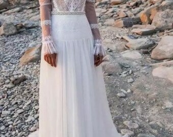 Damen Sommer Chiffon Zigeuner Bodenlang Strand Boho Hochzeit Rock Strandkleid
