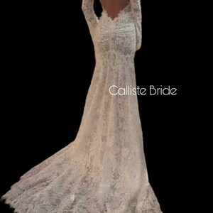 ORAIA Calliste Bride, wedding dress, high quality lace dress, mermaid wedding dress, lingerie inspired wedding dress, illusion dress