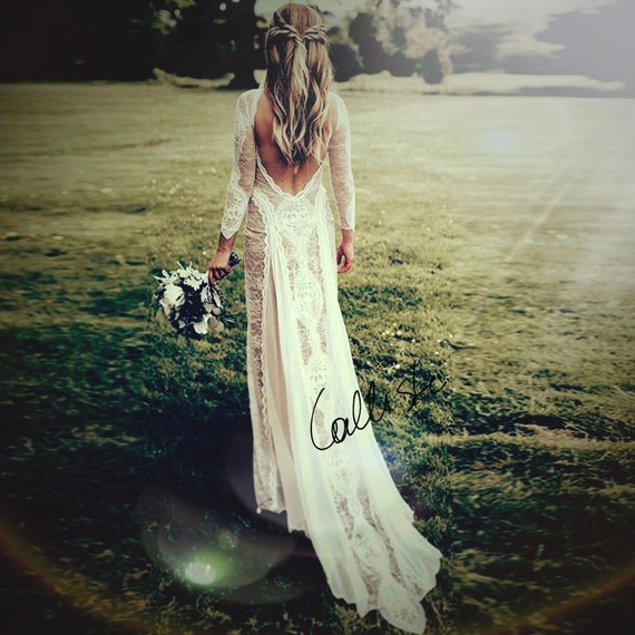 Erato Calliste Bride Hippie Dress Boho Dress Beach Wedding Etsy