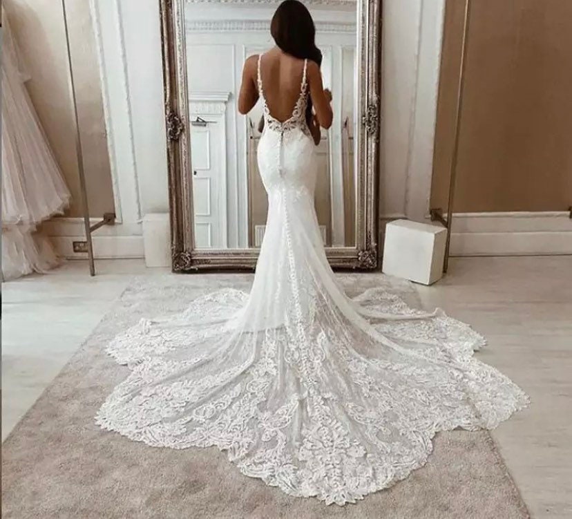 Boho Wedding Dress Lace - Etsy