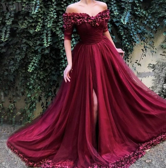 boho dress red