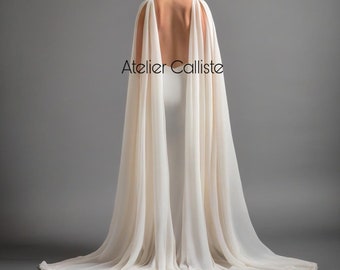 PreOrder Handmade Silk Chiffon wedding wings cape