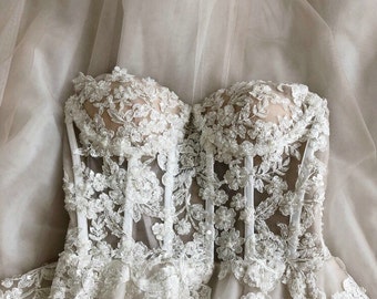 PreOrder Handmade CASANDRA Calliste Bride, wedding dress, corset dress, romantic wedding dress, lace wedding dress, wedding gown