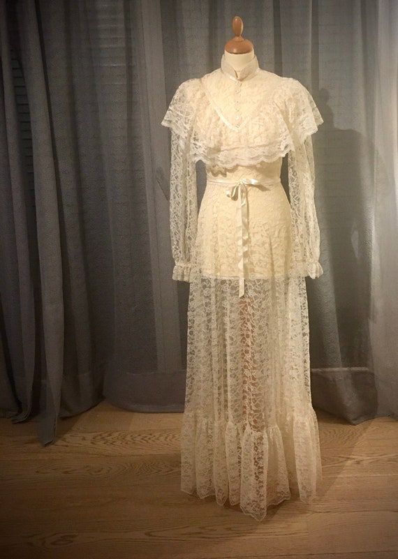 Edwardian Vintage Wedding dress, antique wedding d