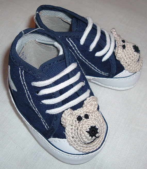 Baby Infant Boys Sneakers HighTops Handmade Teddy Bear or Etsy