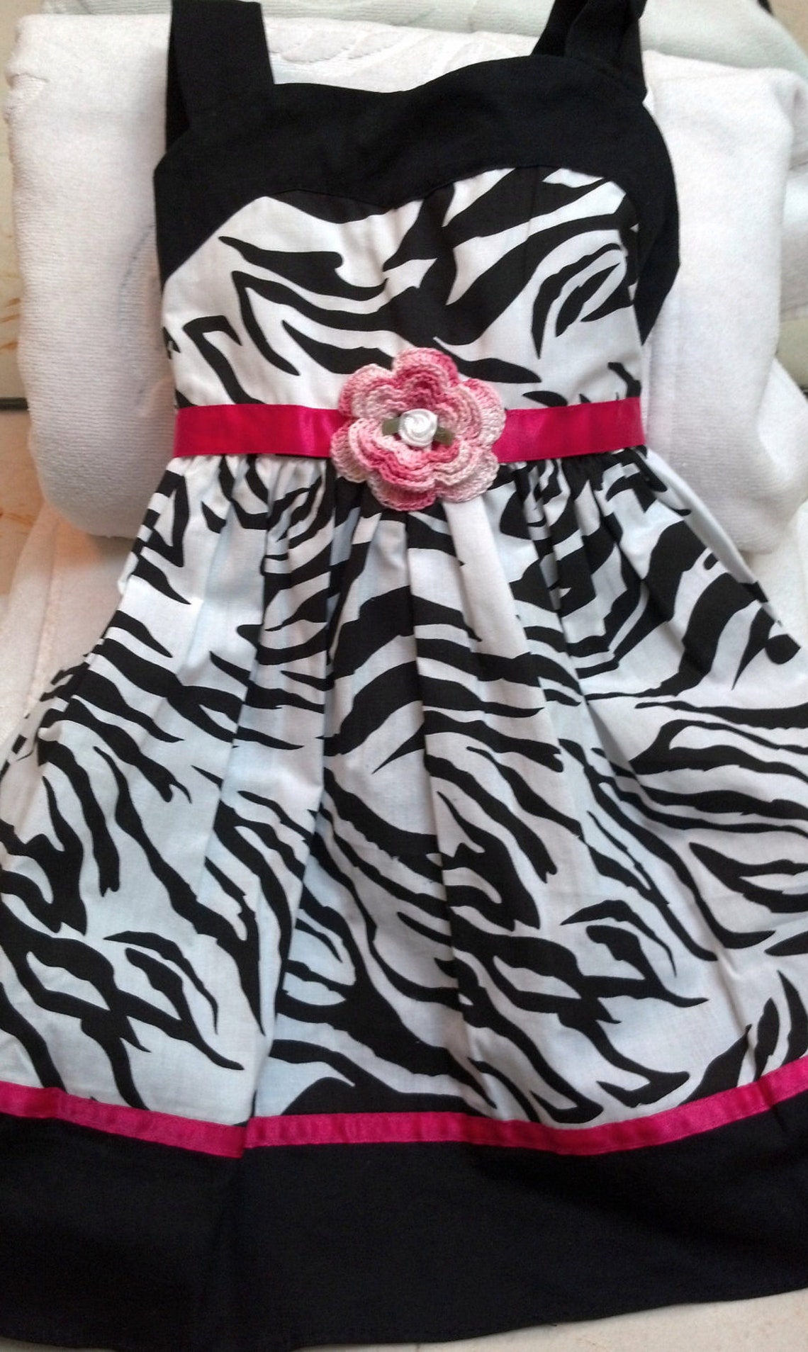 Girls Infant Toddler Zebra Dress Sundress Handmade Irish Etsy
