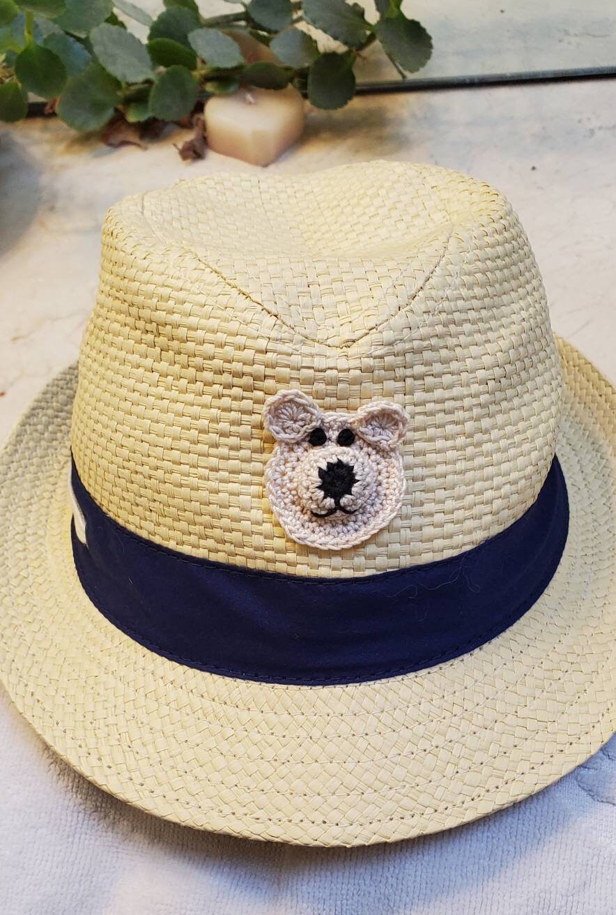 Infant white fedora hat Clearance