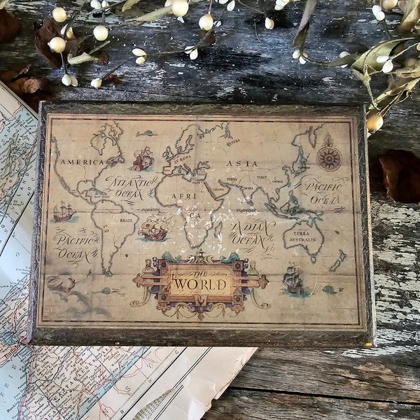 Vintage Italian Florentine map box