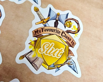 My Favourite Class is Slut Sticker