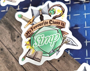 My Favourite Class is Simp Sticker