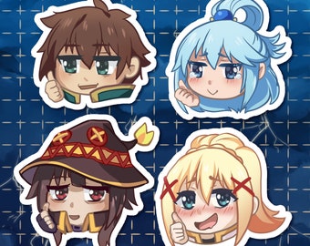 Konosuba Chibi Sticker Set