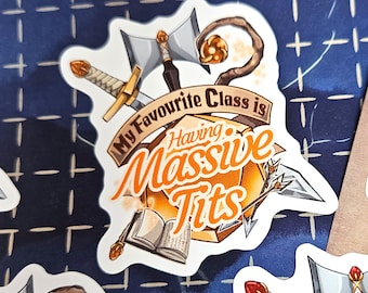 My Favourite Class is Having Massive Tits Sticker