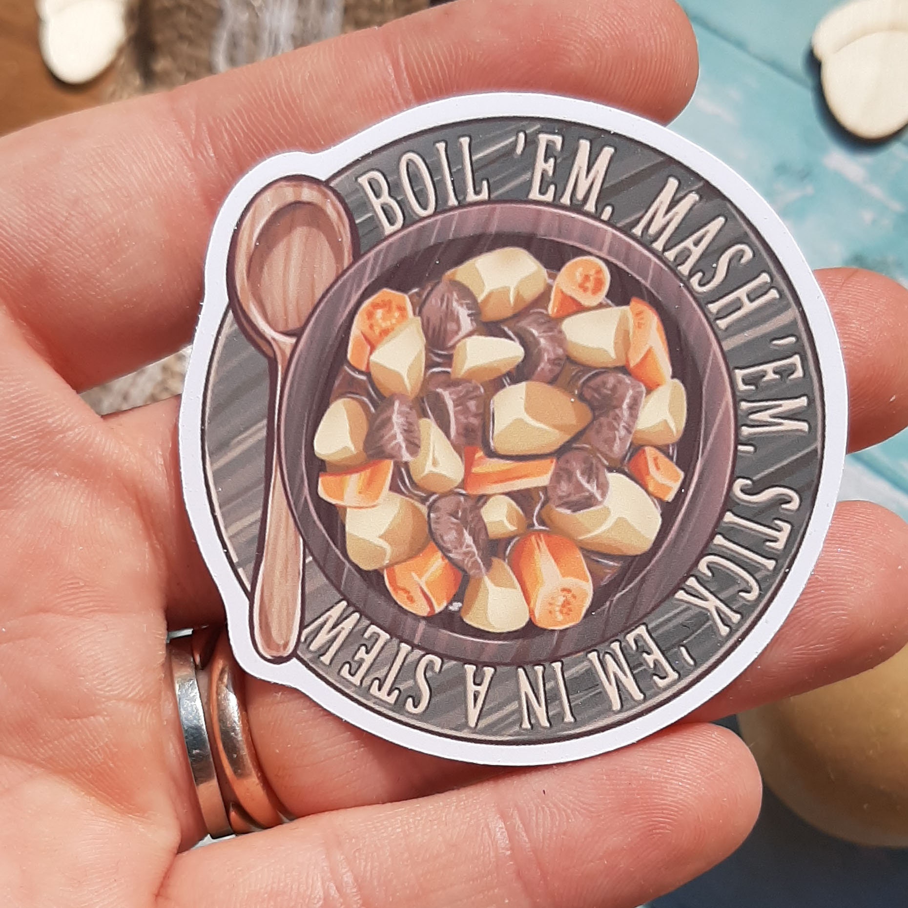 Potato Puns Boil 'em Mash'em Stick em In A Stew | Etsy