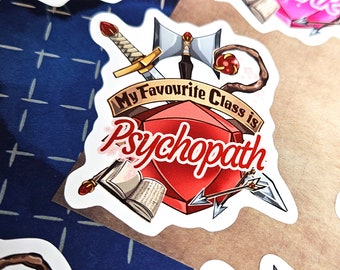 My Favourite Class is Psychopath Sticker