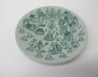 Vintage Nymolle Small Plate - Saucer - Nymolle Art Faience Hoyrup - Made in Denmark - Limited Edition 4006 - Scandinavian Denmark Dish Plate