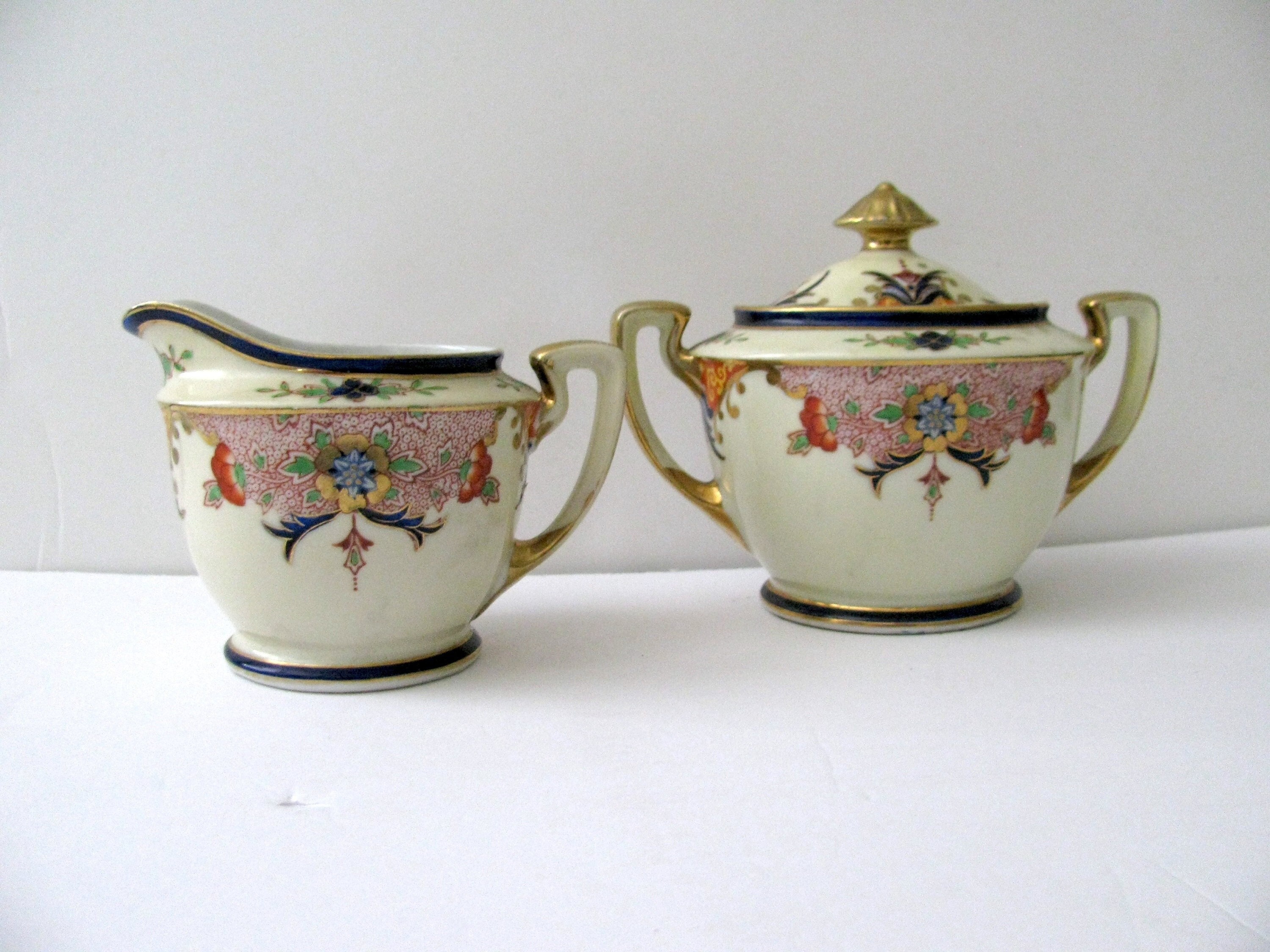 Antique Sugar And Creamer Setsnull