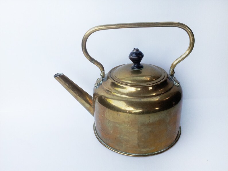 Vintage Small Brass Teapot With Lid and Handle Ornate Brass Etsy