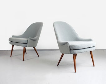 Pair of Rare Mid Century Armchairs by Milo Baughman for Thayer Coggin