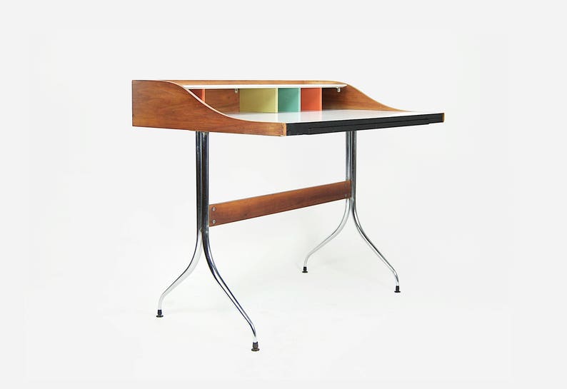 Vintage George Nelson Swag Leg Desk By Herman Miller