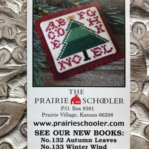The Prairie Schooler~Cross Stitch Pattern~Noel Minicard