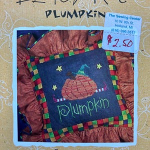 LIZZIE KATE~Cross Stitch Pattern~Plumpkin Snippet~NO Charm Included