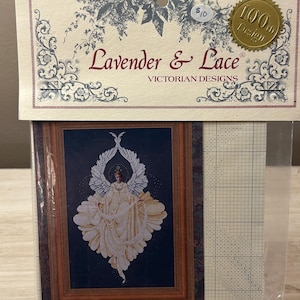 Lavender & Lace~Cross Stitch Pattern~Peace Angel