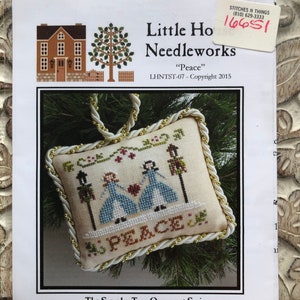 Little House Needleworks~Cross Stitch Pattern~Peace