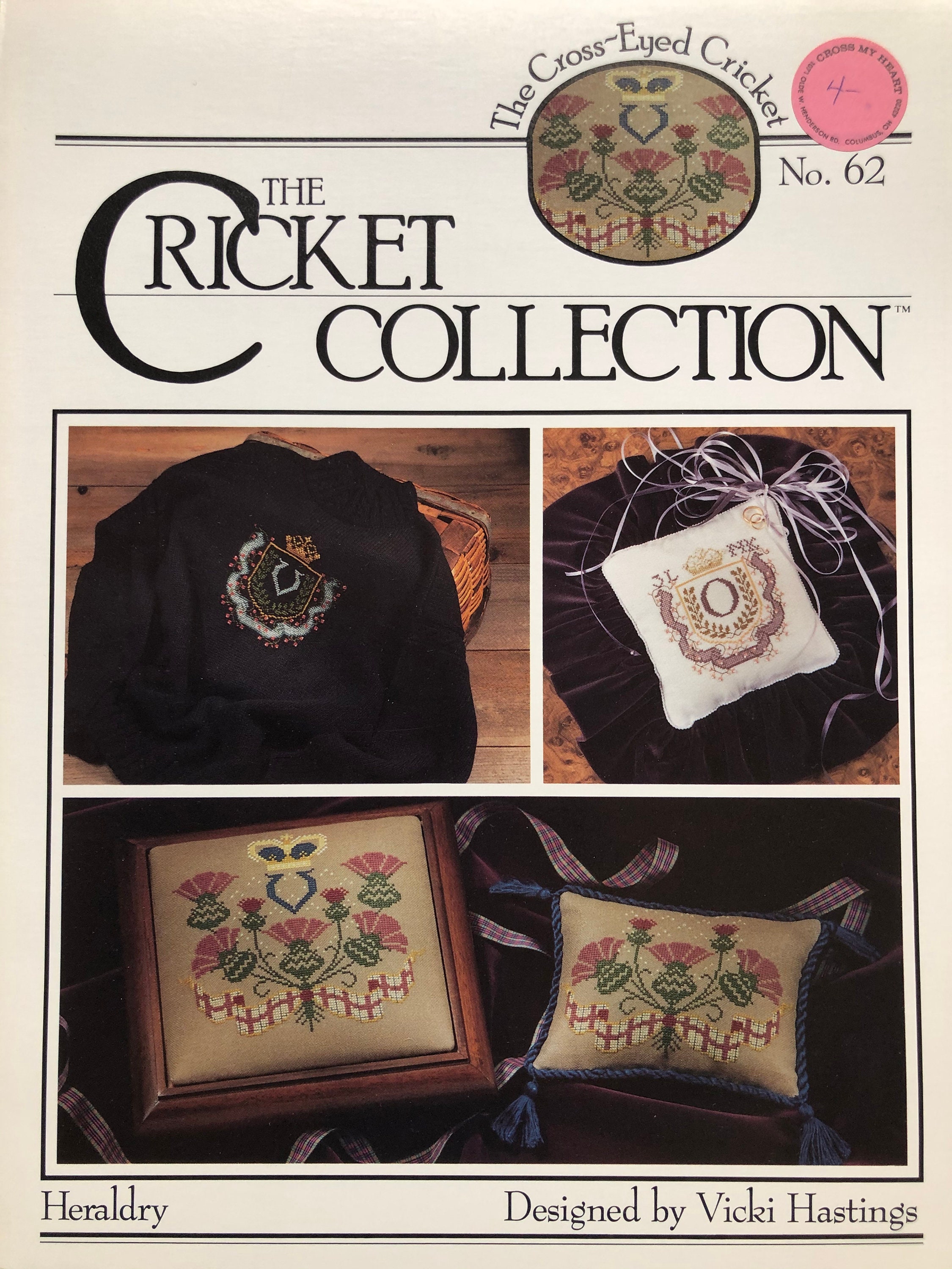 The Cricket CollectionCross Stitch PatternHeraldry Etsy France