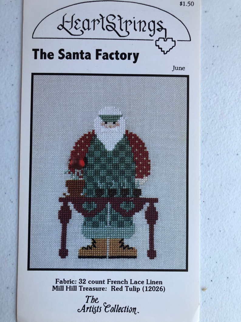 Heartstrings Cross Stitch Pattern The Santa Factory June Craft Supplies Tools Kits How To Vadel Com