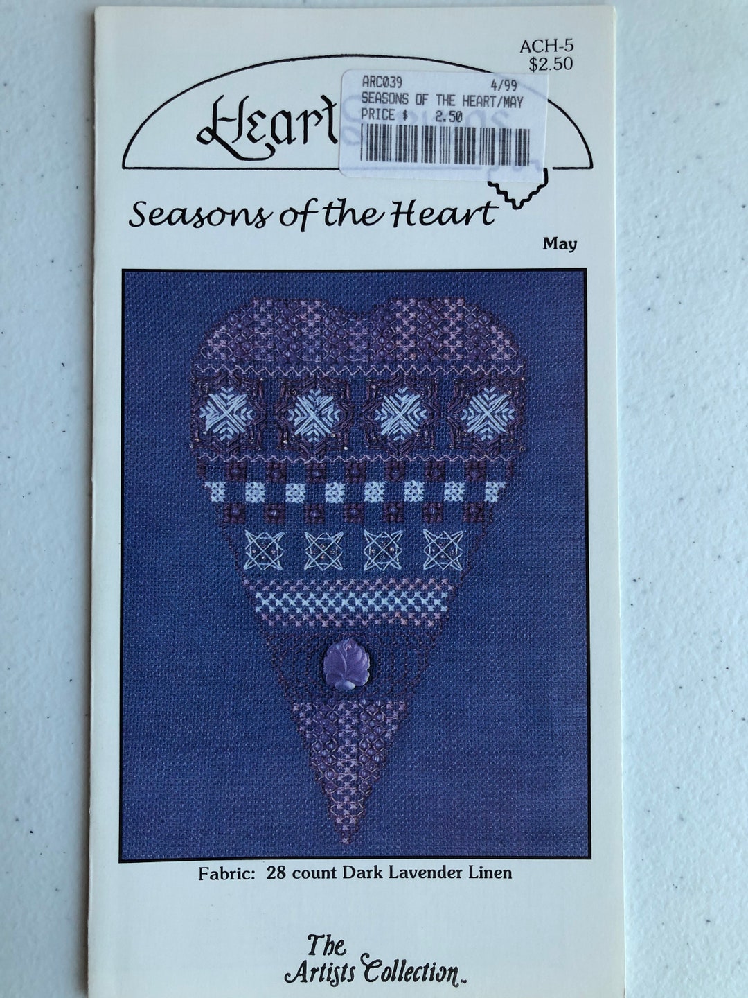 Heartstringscross Stitch Patternseasons of the Heartmay Etsy