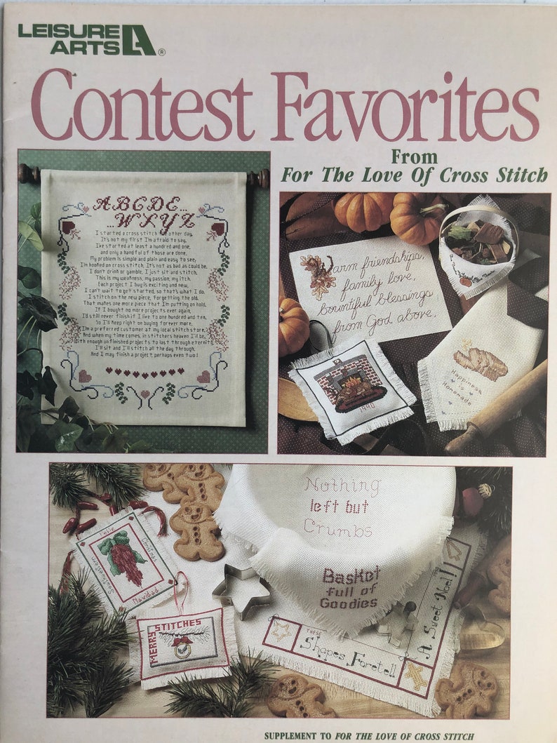 Cross Stitch Pattern~Leisure Arts~Contest Favorites