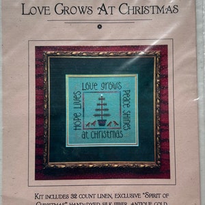 LIZZIE KATE~Cross Stitch Pattern~Love Grows At Christmas