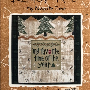 LIZZIE KATE~Cross Stitch Pattern~My Favorite Time Snippet