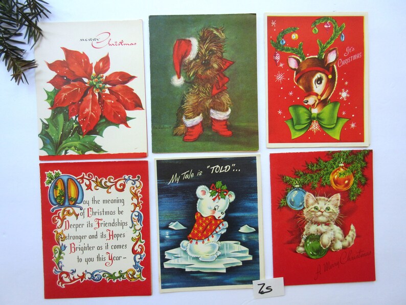 Vintage Christmas Cards Unused Greeting Cards Christmas Etsy