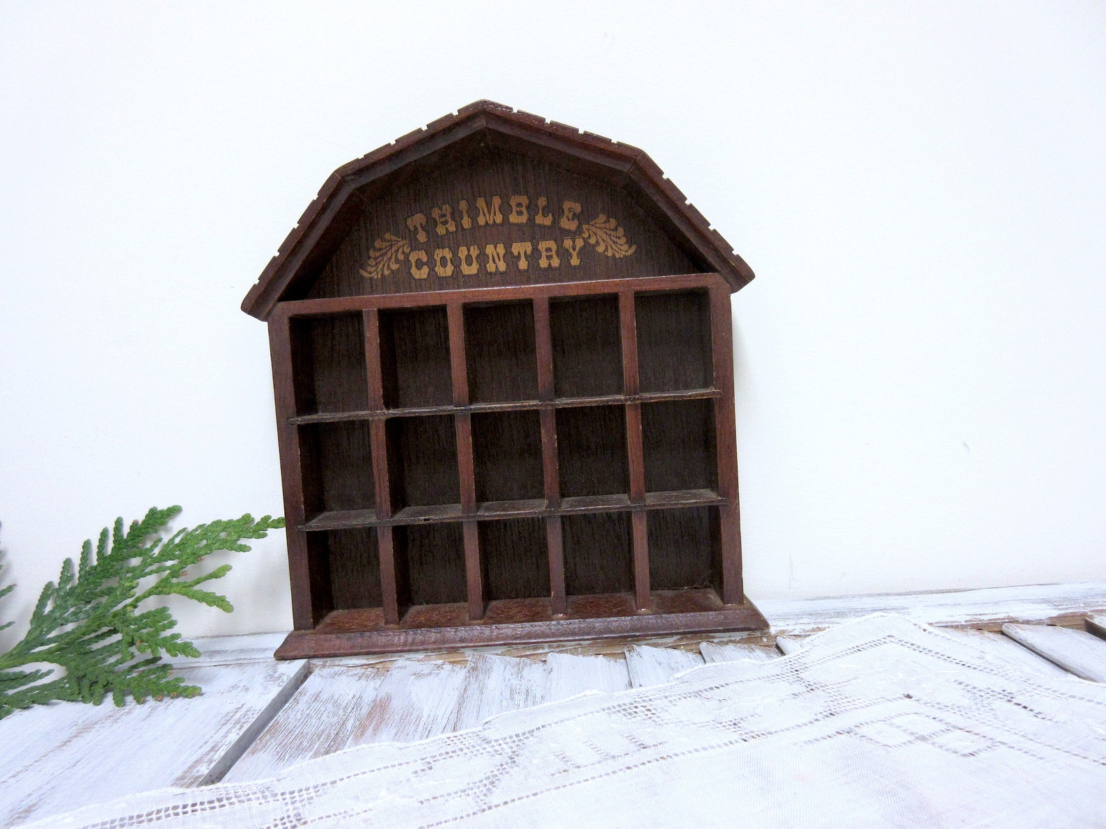 Vintage Wood Thimble Display Rack Vintage Thimble Display Etsy