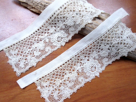 Antique Collar Vintage Collar Beige Lace Colla