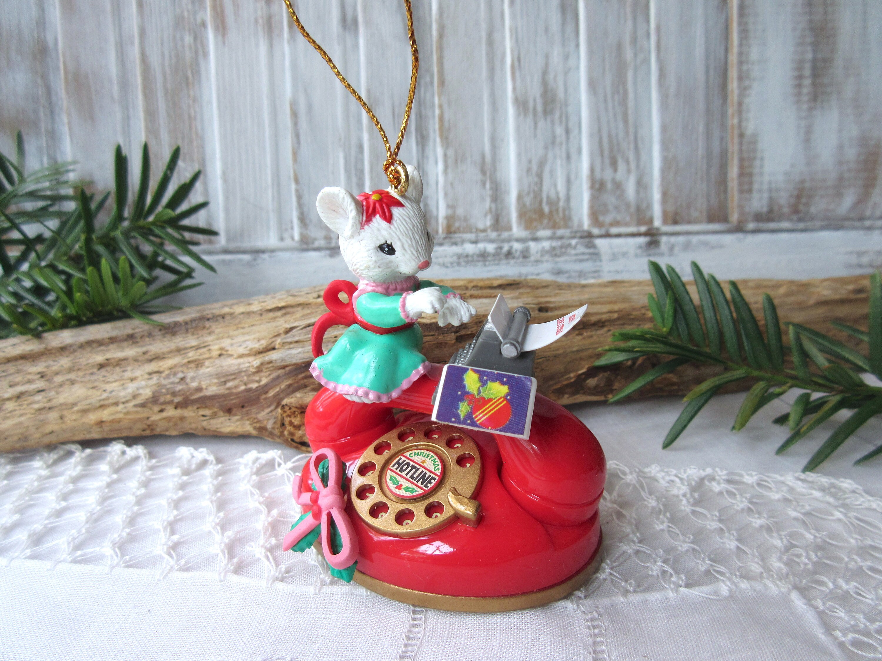 Christmas Ornament Christmas Mouse Vintage Tree Decor Mouse | Etsy
