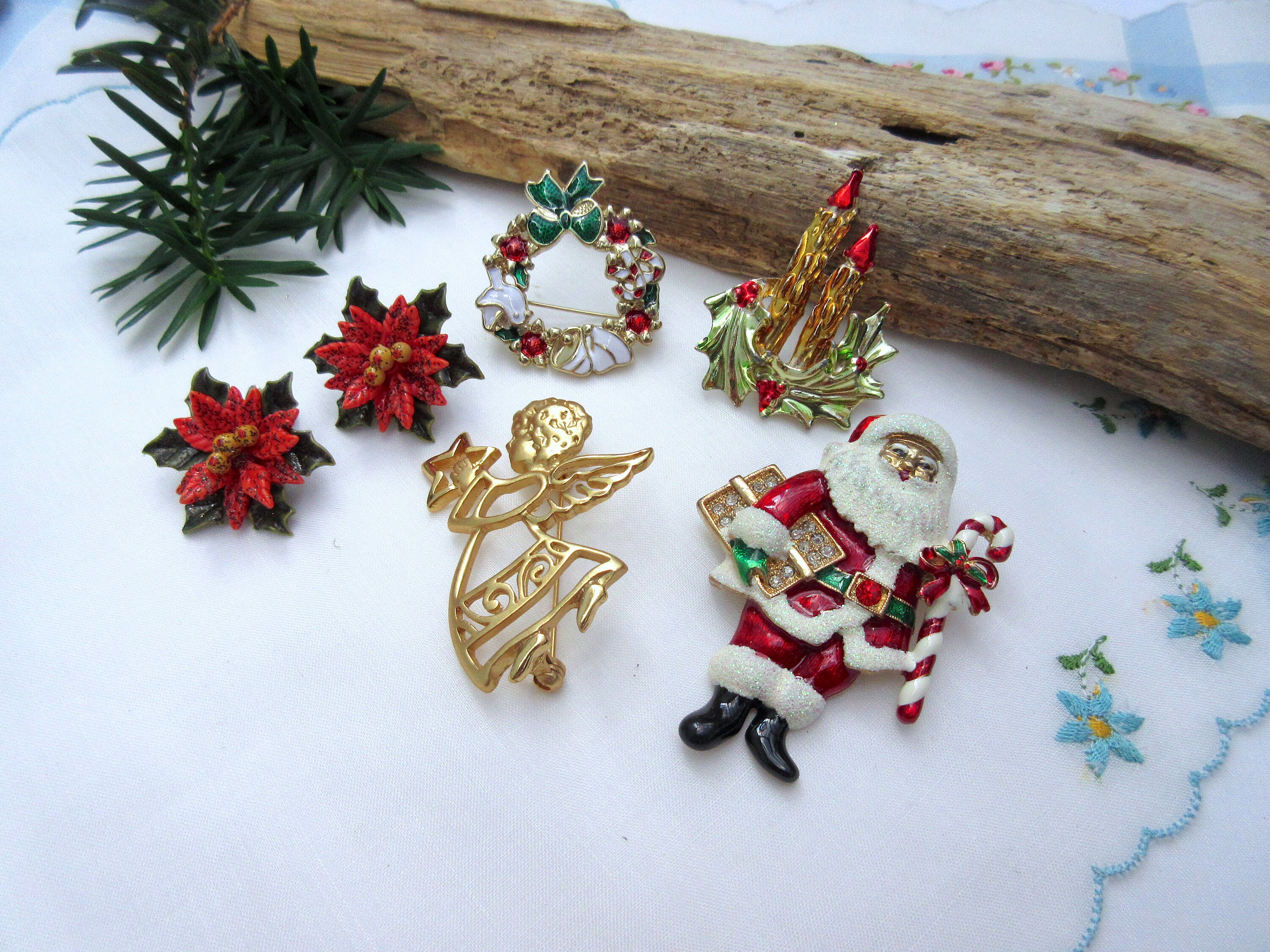 Bijoux de Noël Noël Broche de renne broche Costume Bijoux Lot | Etsy