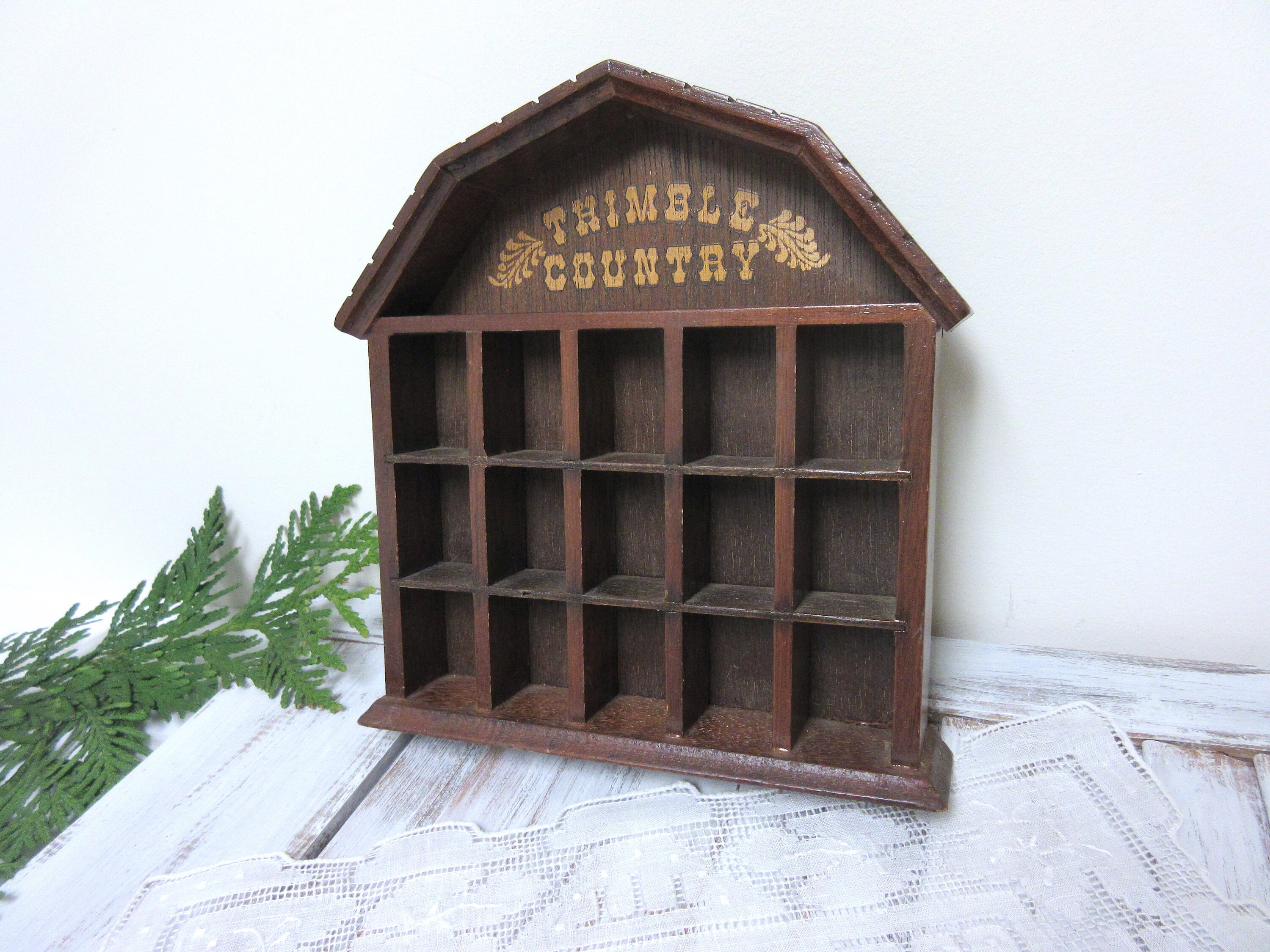 Vintage Wood Thimble Display Rack Vintage Thimble Display Etsy