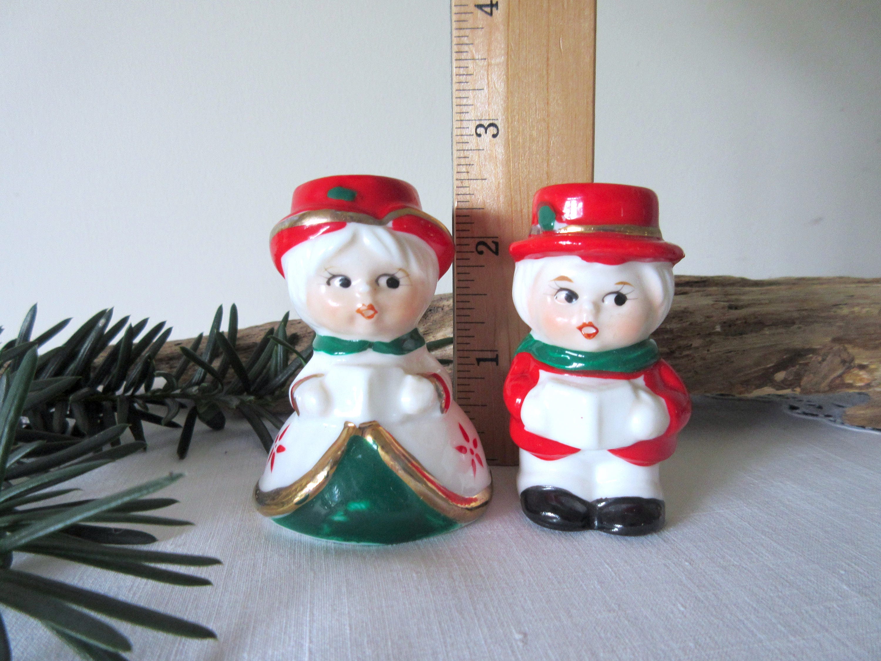 Vintage Christmas Santa & Mrs. Claus Christmas Candlesticks | Etsy