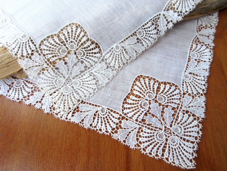 Wedding Handkerchief Vintage Hanky Wedding Handkerchief Ivory Wedding Accessories Bridal Hanky.
