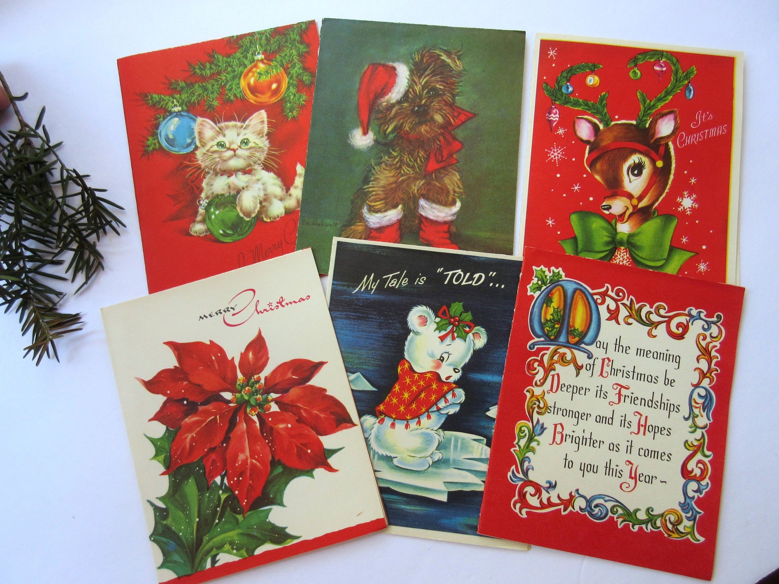 Vintage Christmas Cards Unused Greeting Cards Christmas Etsy