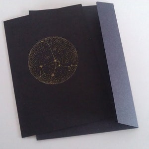 Star Sign Constellation card with matching envelope image 2