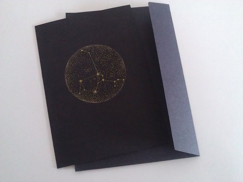 Star Sign Constellation card with matching envelope image 2