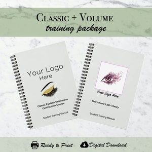 Classic + Volume Lash Manuals | Student Training Package