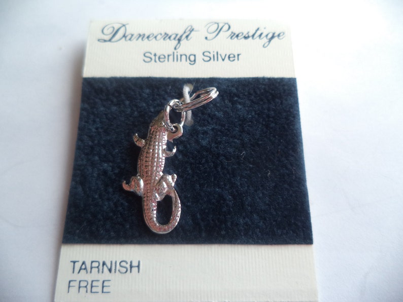 Danecraft Sterling Silver Crocodile Charm image 1